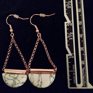 Hanging Marble Earrings